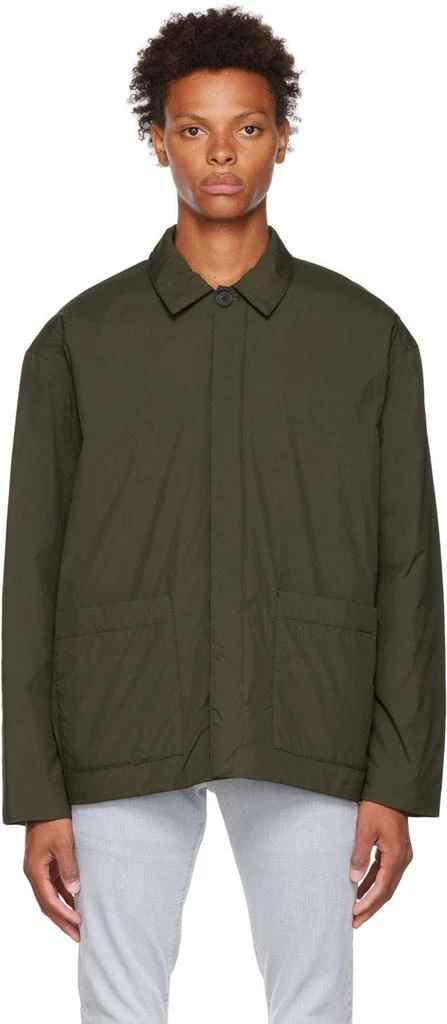 商品FRAME|Green Puffy Workwear Jacket,价格¥1114,第1张图片