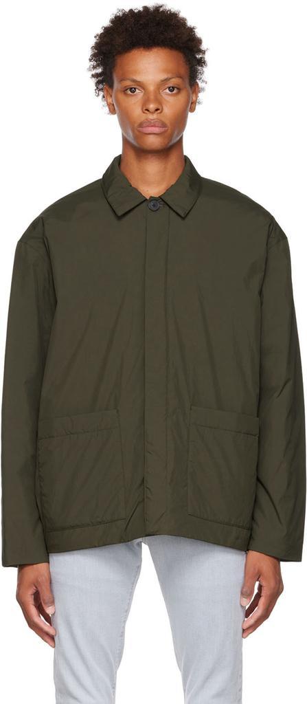 商品FRAME|Green Puffy Workwear Jacket,价格¥2162,第1张图片