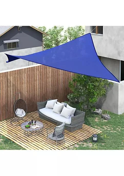 商品Outsunny|20 X 16 Rectangle Sun Sail Shade Canopy Shade Sail Cloth For Outdoor Patio Deck Yard  Blue,价格¥733,第3张图片详细描述