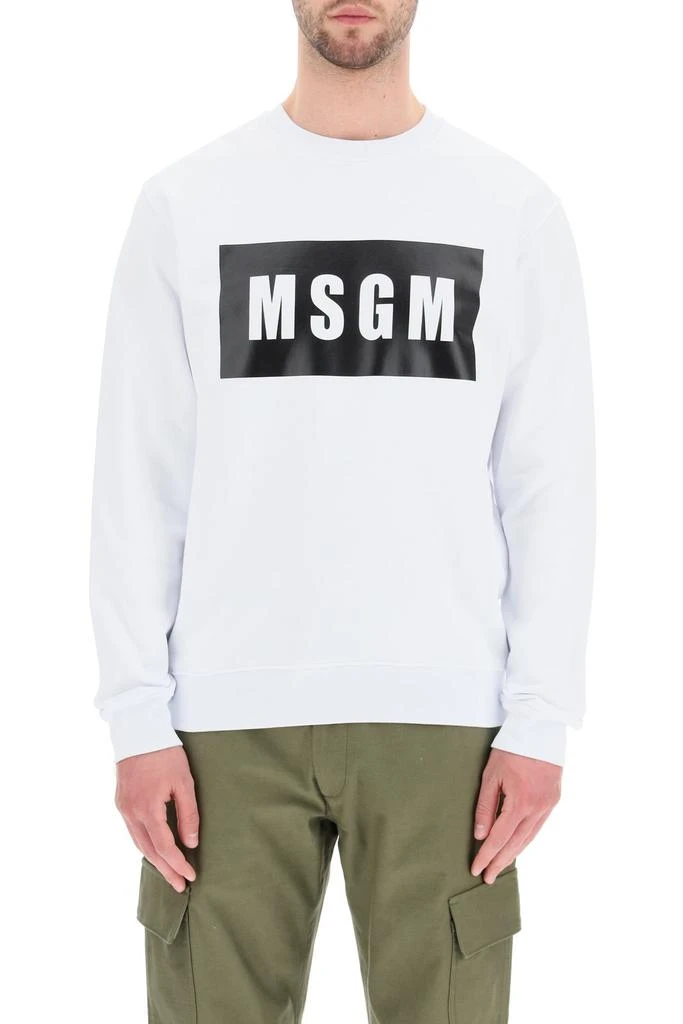 商品MSGM|MSGM Logo Print Crewneck Sweatshirt,价格¥1010,第2张图片详细描述