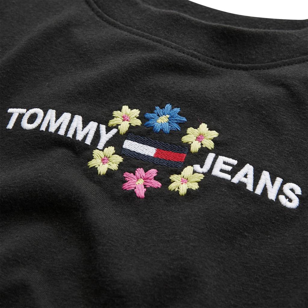 Tommy Jeans Women's Sustainable Crop Floral T-Shirt - Black商品第6张图片规格展示