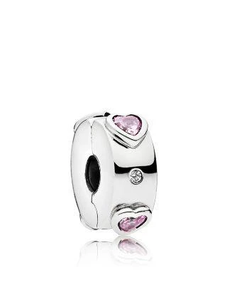 商品PANDORA|Sterling Silver & Cubic Zirconia Explosion of Love Clip,价格¥297,第1张图片详细描述
