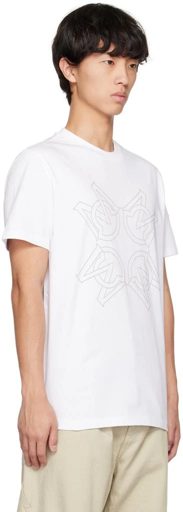 商品Moncler|White Monogram T-Shirt,价格¥3347,第2张图片详细描述