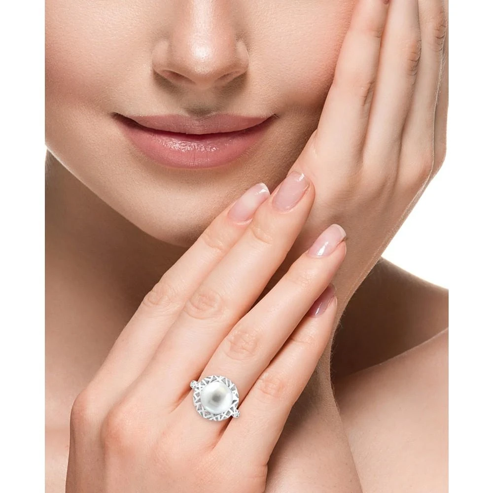 商品Effy|EFFY® Cultured Freshwater Pearl (12mm) Ring in Sterling Silver,价格¥992,第2张图片详细描述