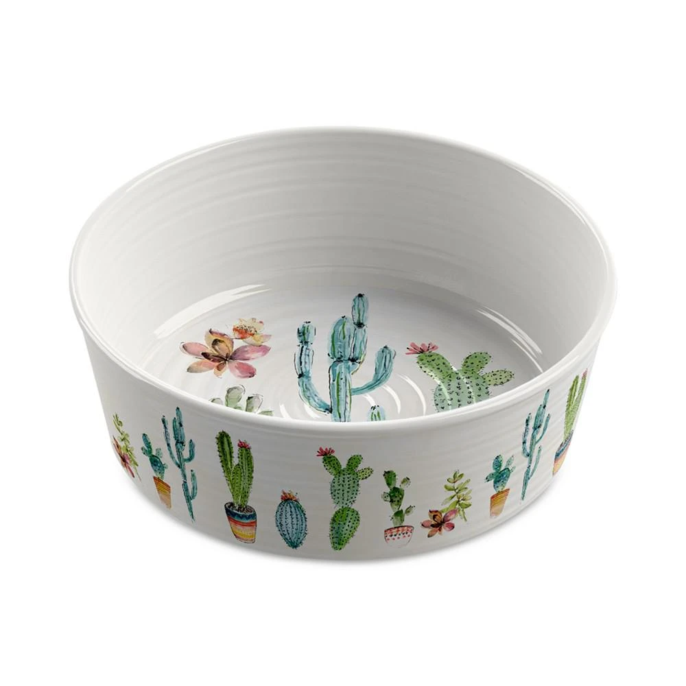 商品TarHong|Melamine Cactus Medium Pet Bowl , Set of 2,价格¥231,第1张图片