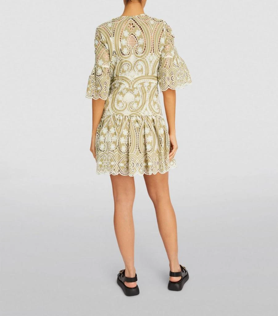 商品Sandro|Embroidered Mini Dress,价格¥3544,第3张图片详细描述