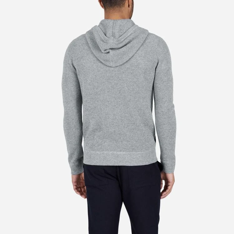 商品Everlane|The Waffle-Knit Cashmere Zip Hoodie 羊绒连帽拉链卫衣,价格¥1233,第3张图片详细描述