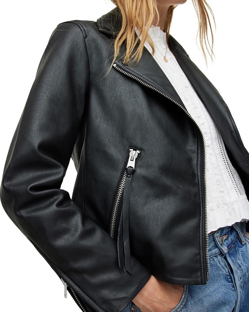 Dalby Faux Leather Biker Jacket商品第5张图片规格展示