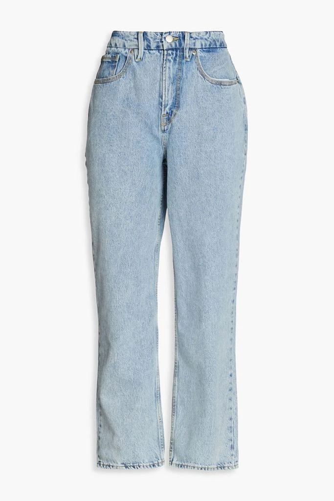 商品Good American|High-rise straight-leg jeans,价格¥334,第1张图片