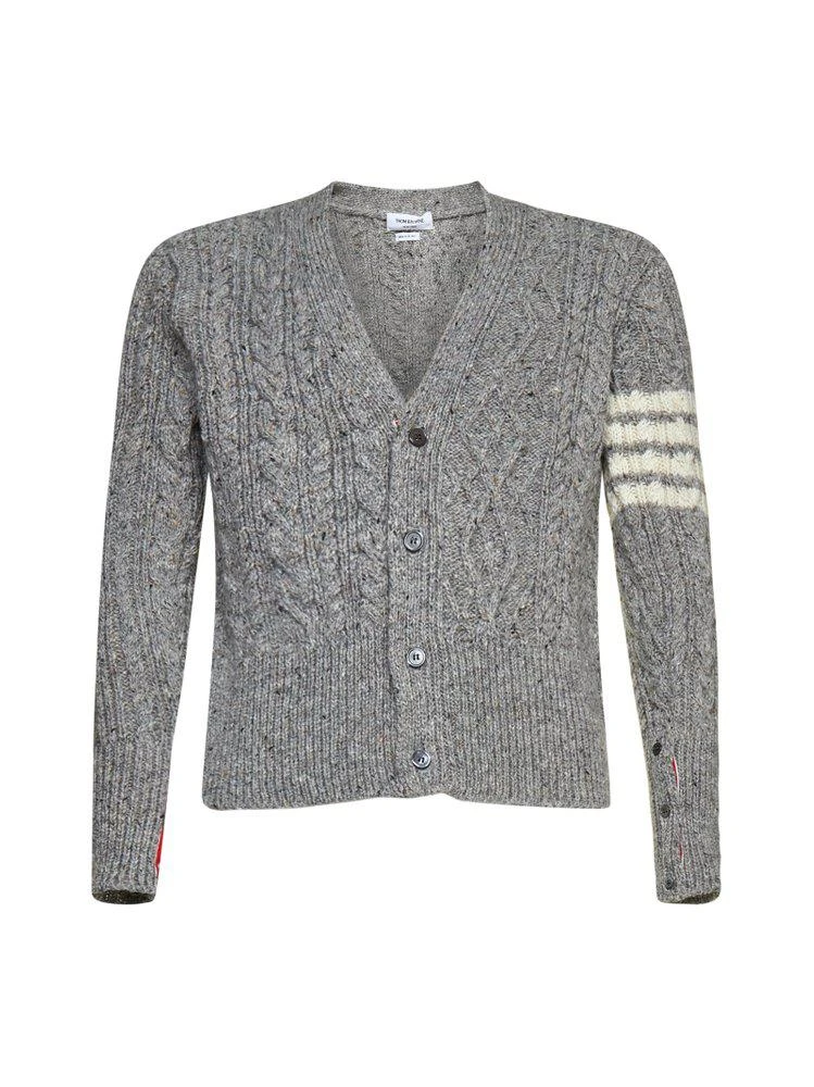 商品Thom Browne|Thom Browne 4-Bar Knitted Cardigan,价格¥6038,第1张图片