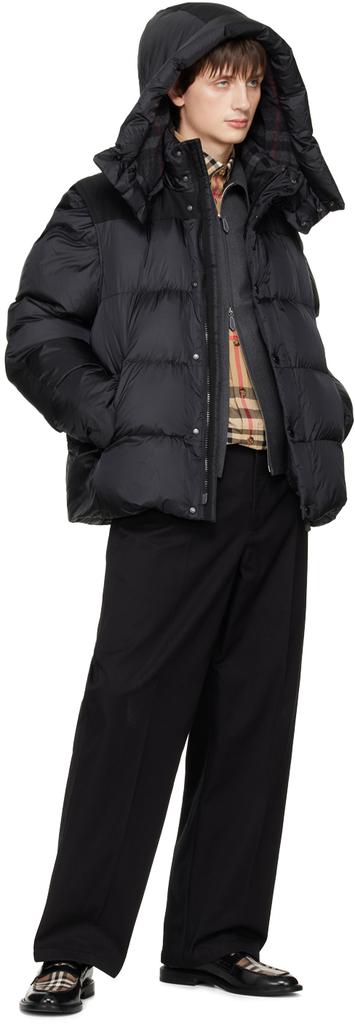 Black Puffer Down Jacket商品第5张图片规格展示