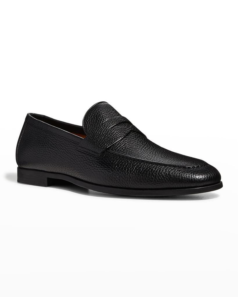 商品Magnanni|Men's Diezman II Leather Penny Loafers,价格¥3134,第4张图片详细描述