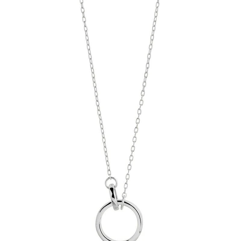 商品Sterling Forever|Mishel Mother of Pearl Interlocking Circles Pendant Necklace,价格¥491,第2张图片详细描述