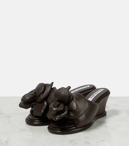 商品Acne Studios|皮革坡跟穆勒鞋,价格¥3960,第5张图片详细描述