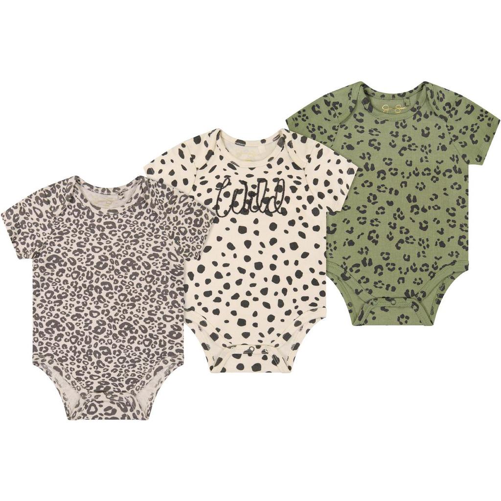 Jessica Simpson 3 Piece Newborn Romper商品第1张图片规格展示