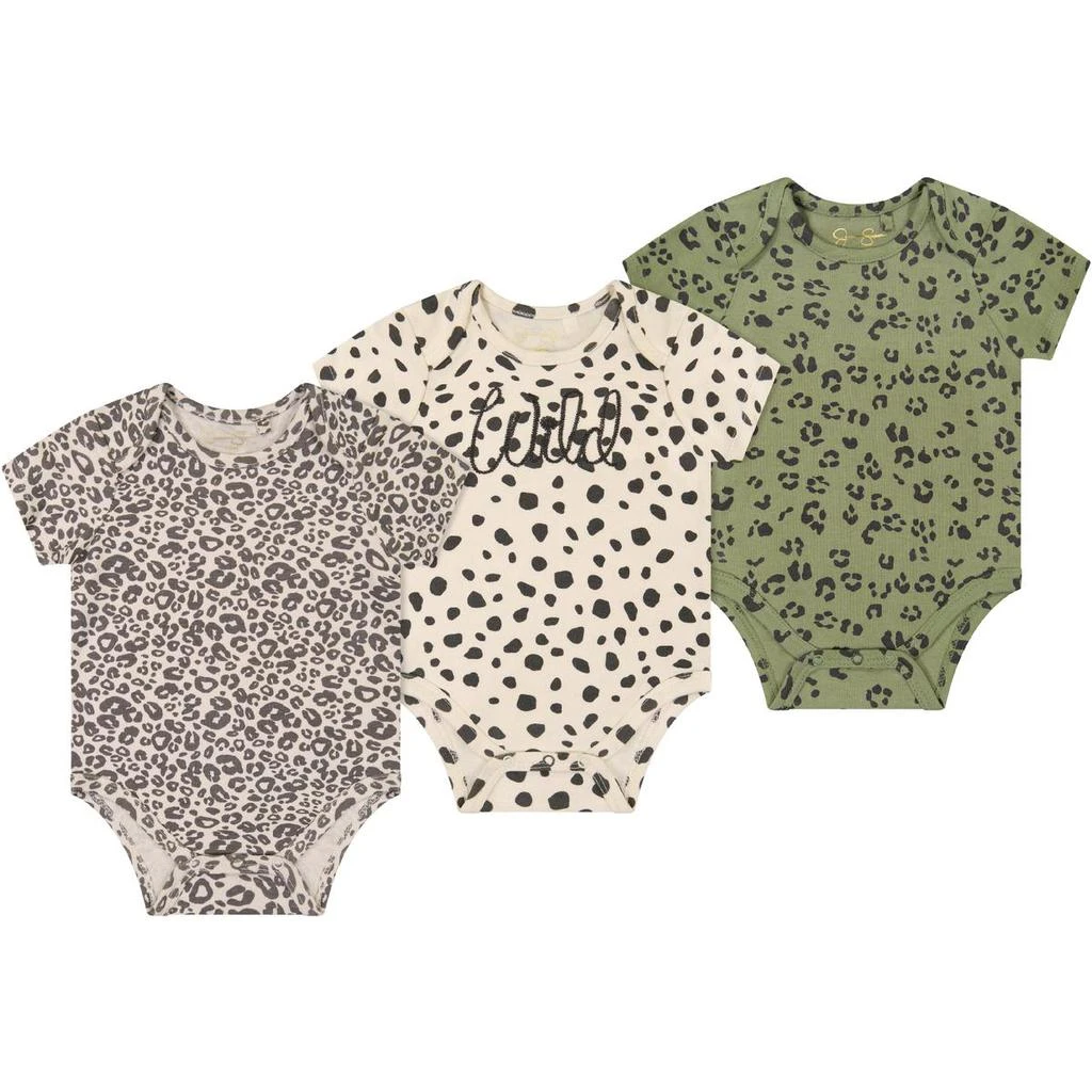 商品Jessica Simpson|Jessica Simpson 3 Piece Newborn Romper,价格¥39,第1张图片