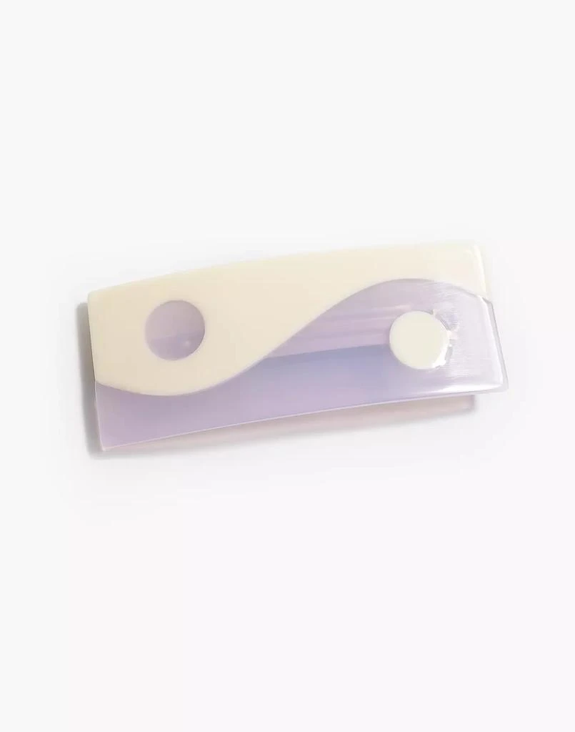 商品Madewell|Winona Irene Yin-Yang French Barrette in Taro,价格¥127,第1张图片
