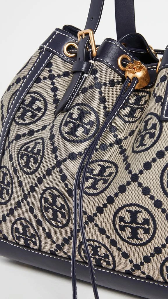 商品Tory Burch|Tory Burch Monogram Jacquard小号托特水桶包,价格¥3775,第5张图片详细描述