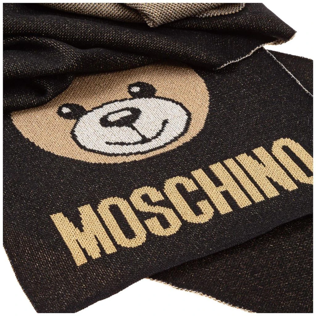 商品Moschino|Moschino Teddy Logo Intarsia Scarf,价格¥1076,第4张图片详细描述