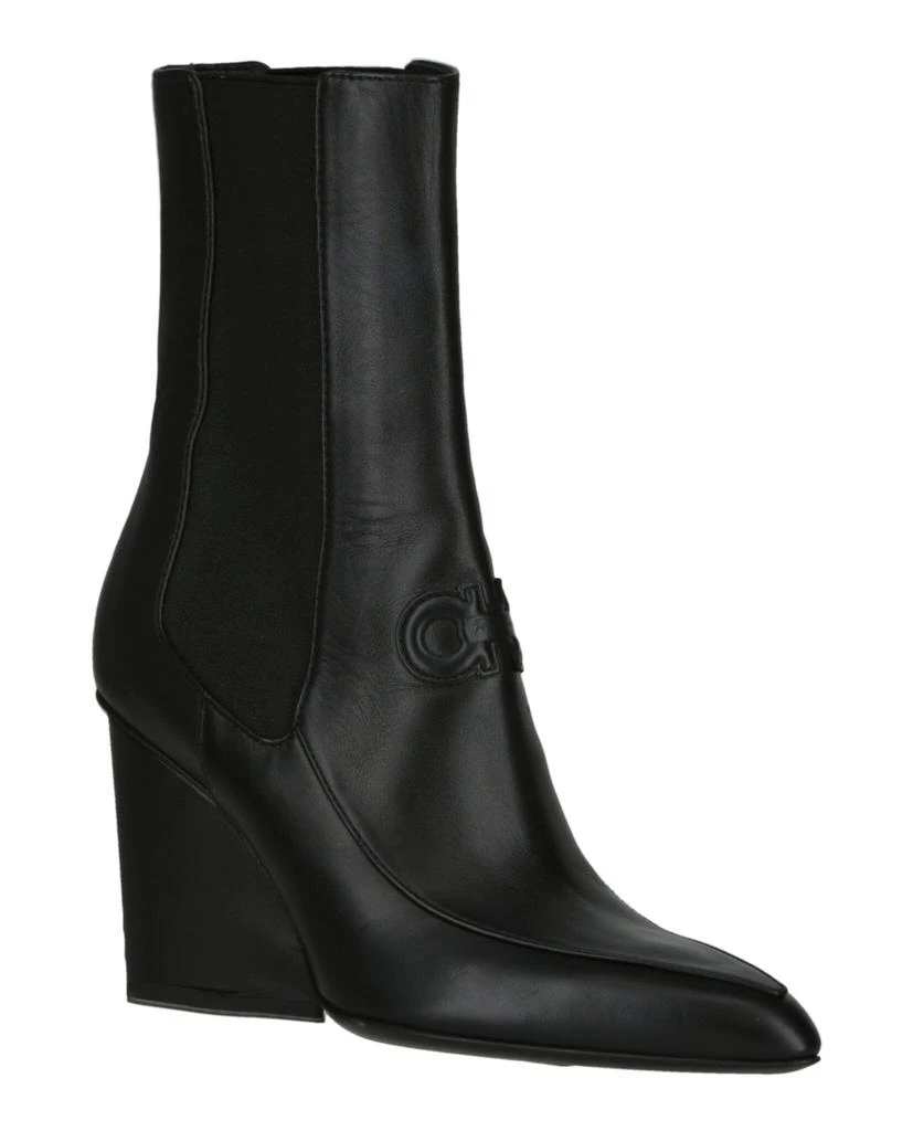 商品Salvatore Ferragamo|Marineo Leather Booties,价格¥3454,第2张图片详细描述