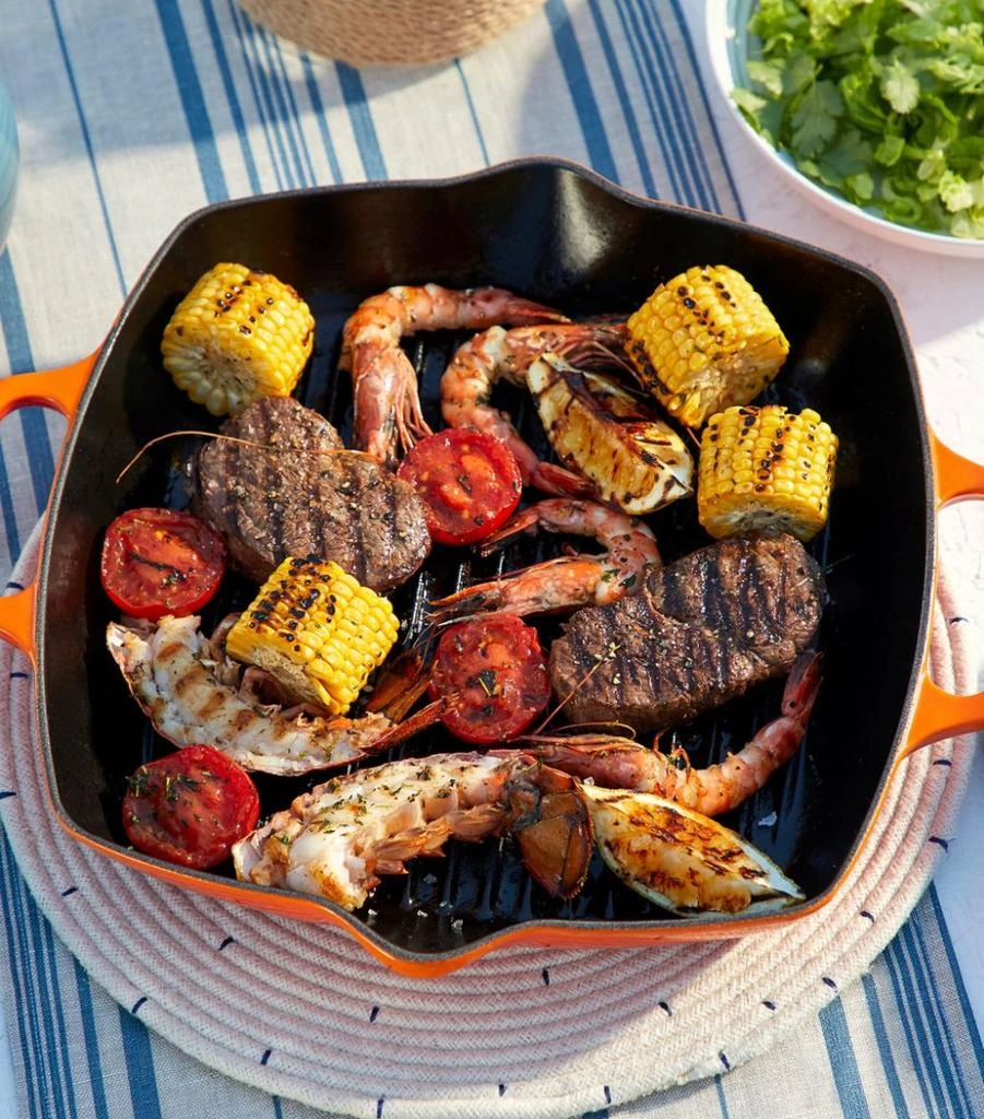商品Le Creuset|Signature Cast Iron Square Grill (30cm),价格¥1629,第3张图片详细描述