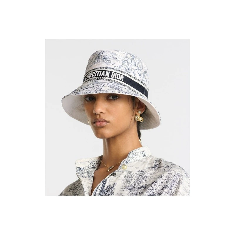 商品Dior|Dior 迪奥 女士蓝色棉质帽子,价格¥7180,第4张图片详细描述