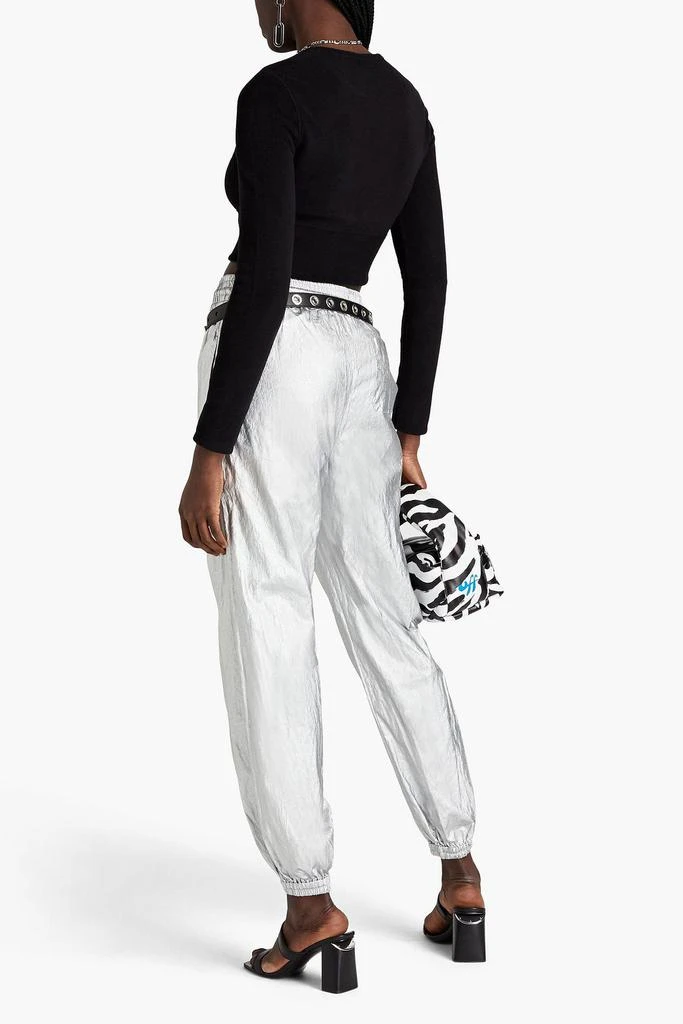 商品Alexander Wang|Cropped logo-embroidered fleece top,价格¥669,第3张图片详细描述