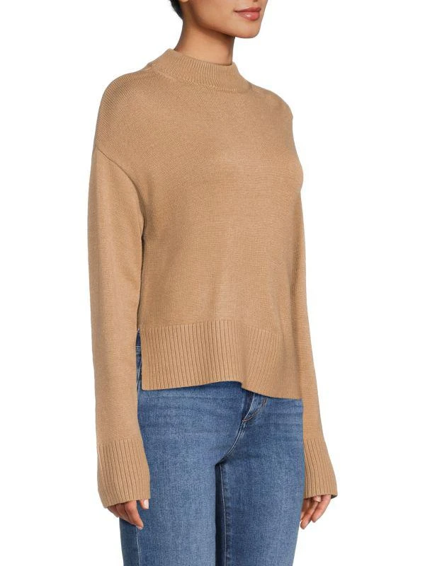 商品DKNY|Mock Neck High-Low Sweater,价格¥342,第3张图片详细描述