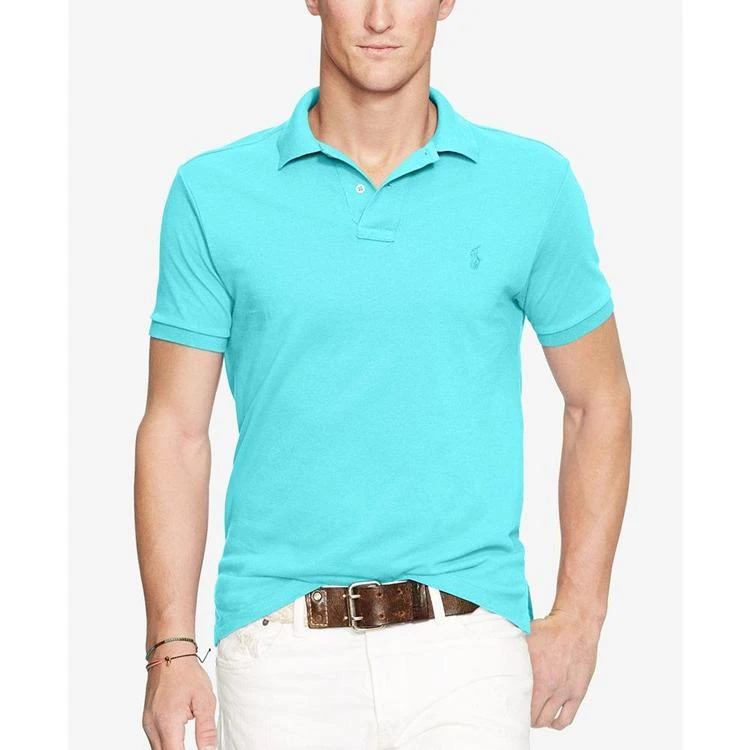 商品Ralph Lauren|拉夫·劳伦 Men's Slim-Fit Mesh Polo Shirt,价格¥218,第1张图片