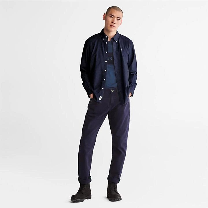 商品Timberland|Pleasant River Slim Oxford Shirt for Men in Navy,价格¥452,第3张图片详细描述