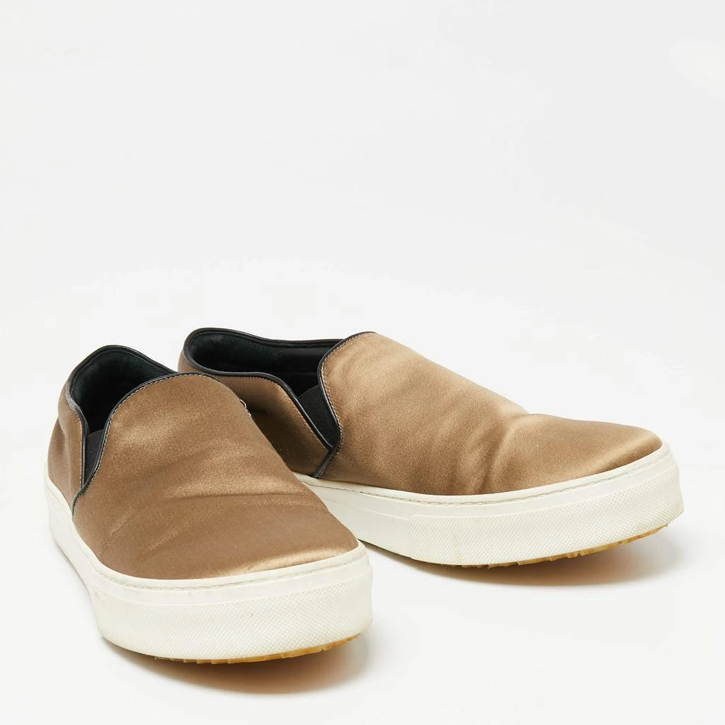 商品[二手商品] Celine|Celine Olive Green Satin Slip-On Sneakers Size 41,价格¥1052,第4张图片详细描述