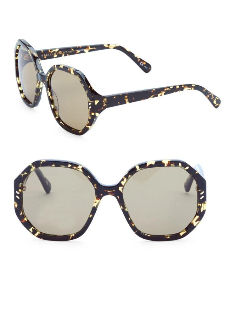 商品Stella McCartney|56MM Havana Octagon Sunglasses,价格¥1459,第1张图片