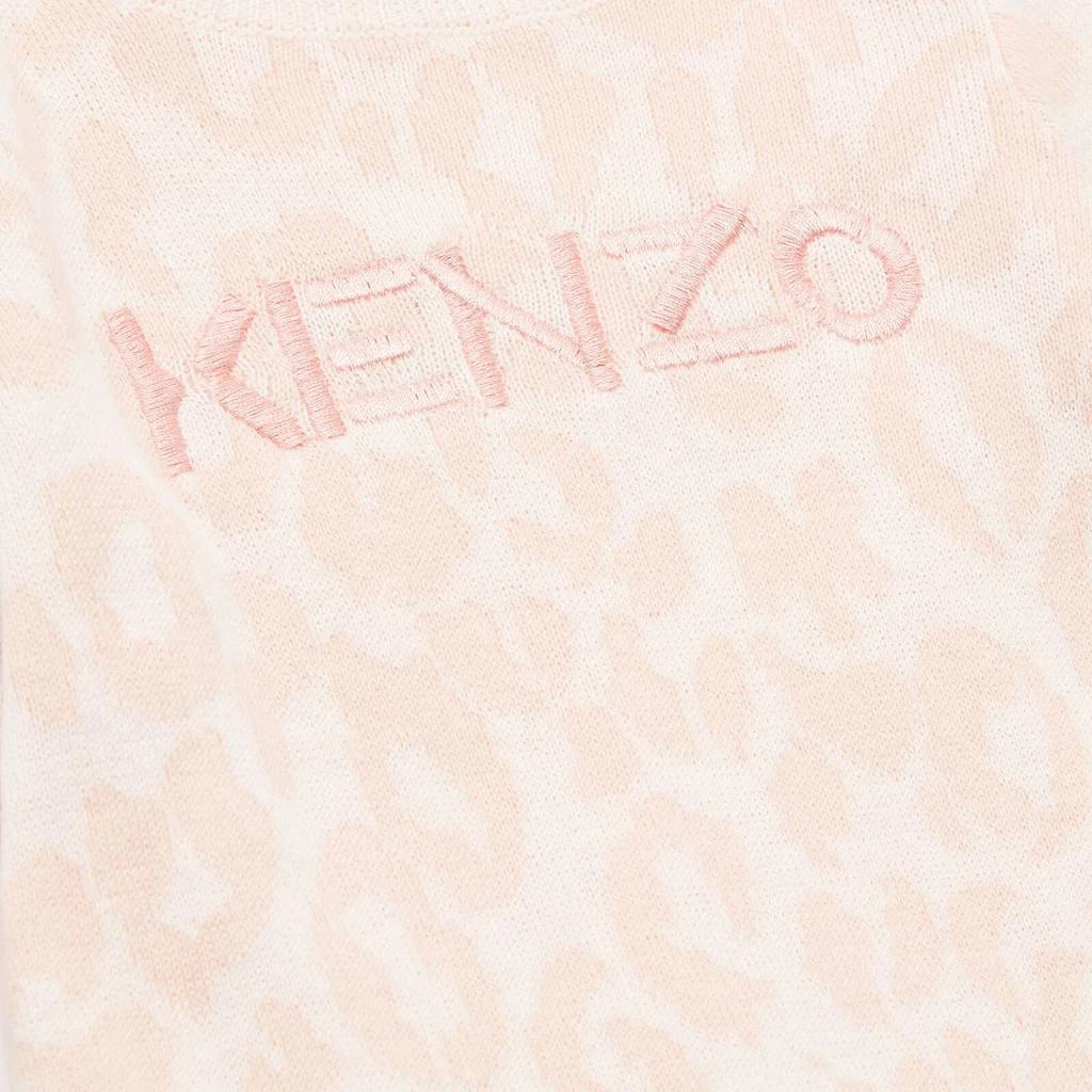 商品Kenzo|KENZO Newborn Animal Print Dress - Pale Pink,价格¥325,第3张图片详细描述
