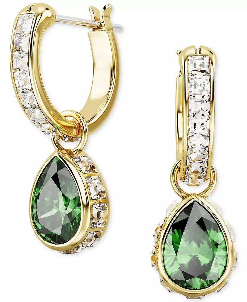 商品Swarovski|Gold-Tone Mixed Crystal Charm Hoop Earrings,价格¥676,第1张图片