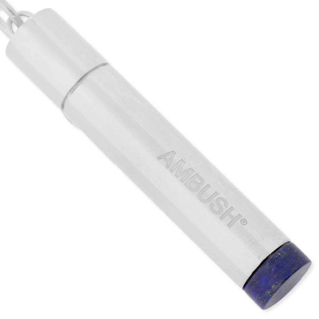 商品Ambush|Pill Case Necklace Stone - Silver/Blue,价格¥5135,第2张图片详细描述
