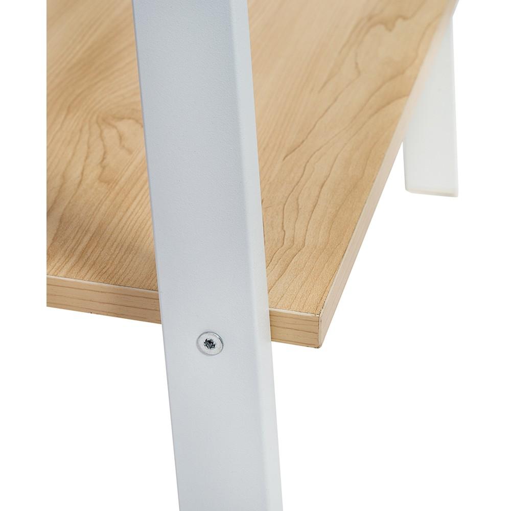 Metal & Wood Veneer A-Frame Ladder Shelf with 5-Tiers商品第8张图片规格展示