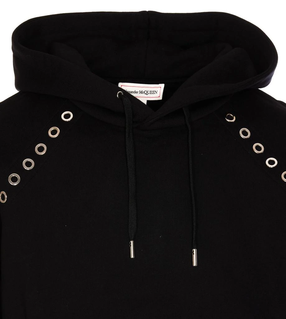 商品Alexander McQueen|Alexander McQueen Eyelets Detailed Hoodie,价格¥3869,第3张图片详细描述