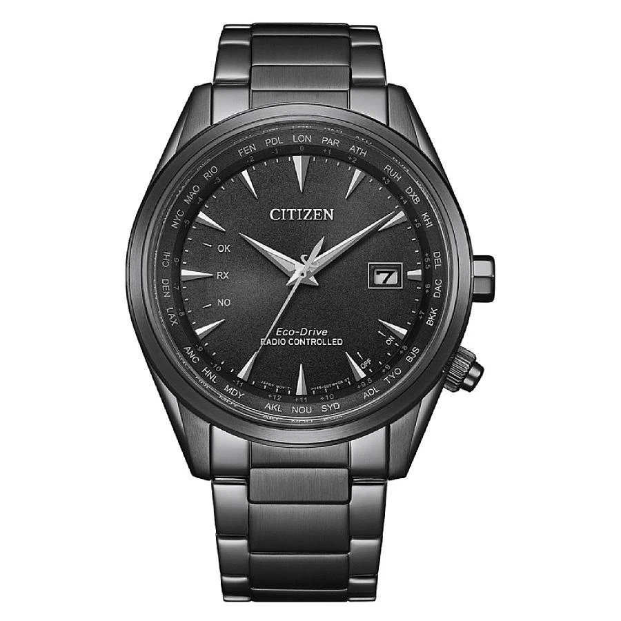 商品Citizen|Perpetual World Time GMT Eco-Drive Black Dial Men's Watch CB0275-83E,价格¥2616,第1张图片