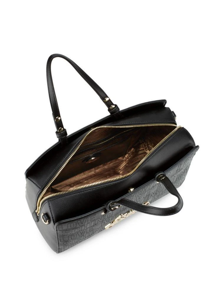 商品Moschino|Logo Leather Tote,价格¥1416,第2张图片详细描述