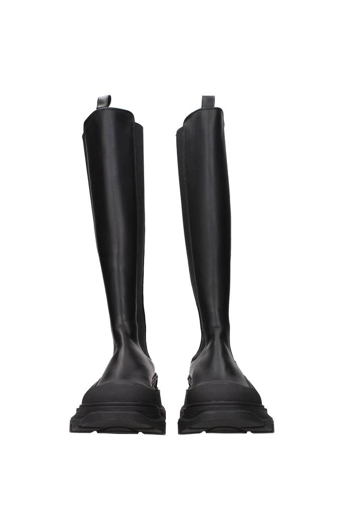 商品Alexander McQueen|Boots Leather Black,价格¥3510,第3张图片详细描述