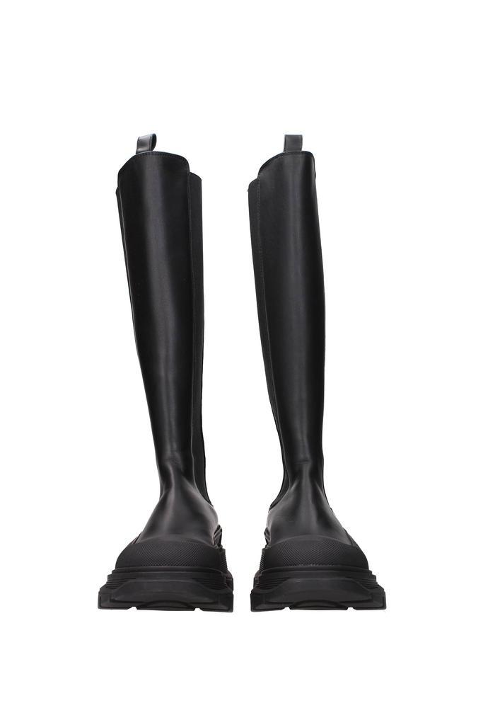 商品Alexander McQueen|Boots Leather Black,价格¥3400,第5张图片详细描述