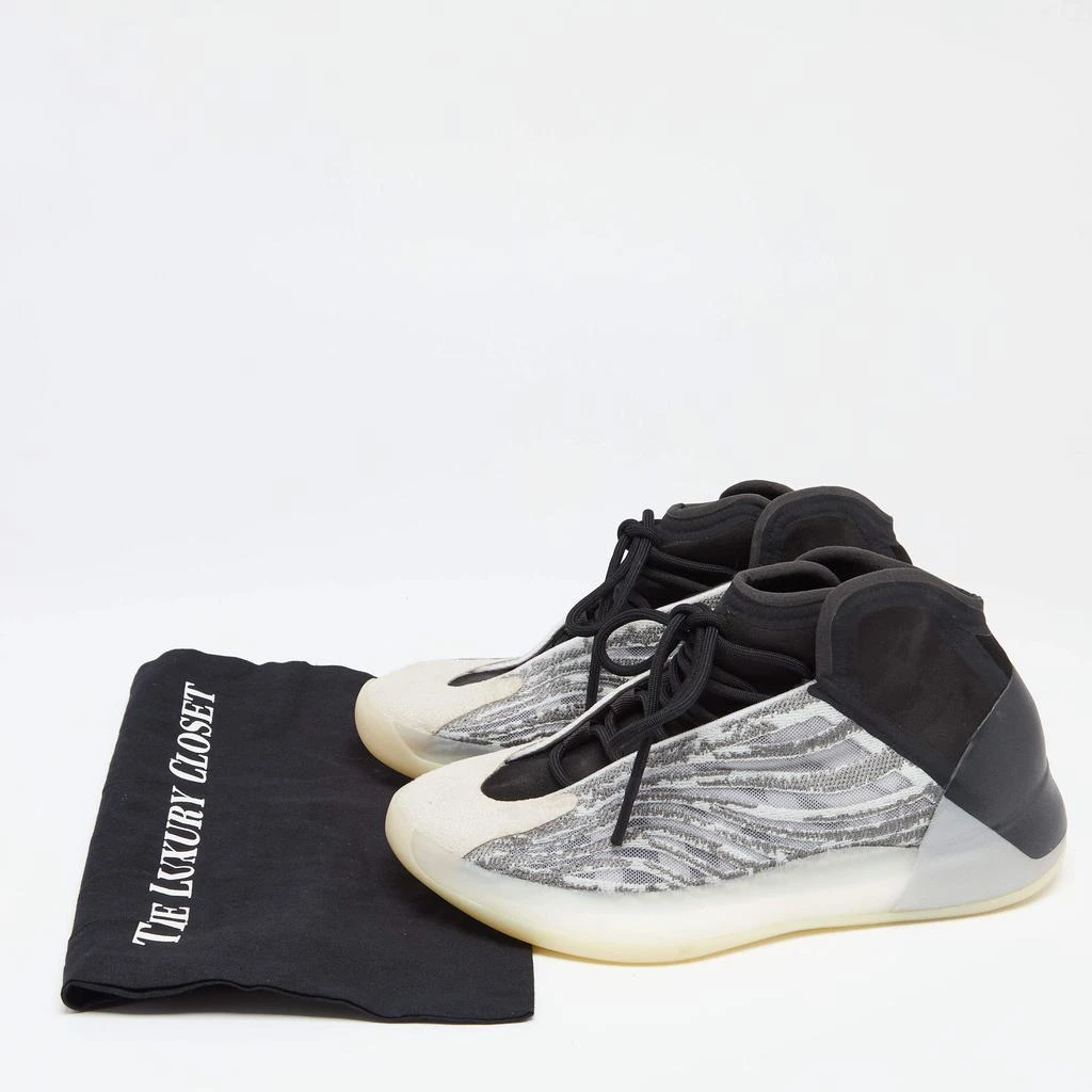 Yeezy x Adidas Grey/Black Mesh and Fabric QNTM Sneakers Size 42 商品