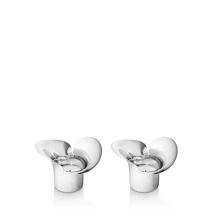 商品Georg Jensen|Bloom Botanica 2-Piece Tea Light Candleholder Set,价格¥736,第1张图片