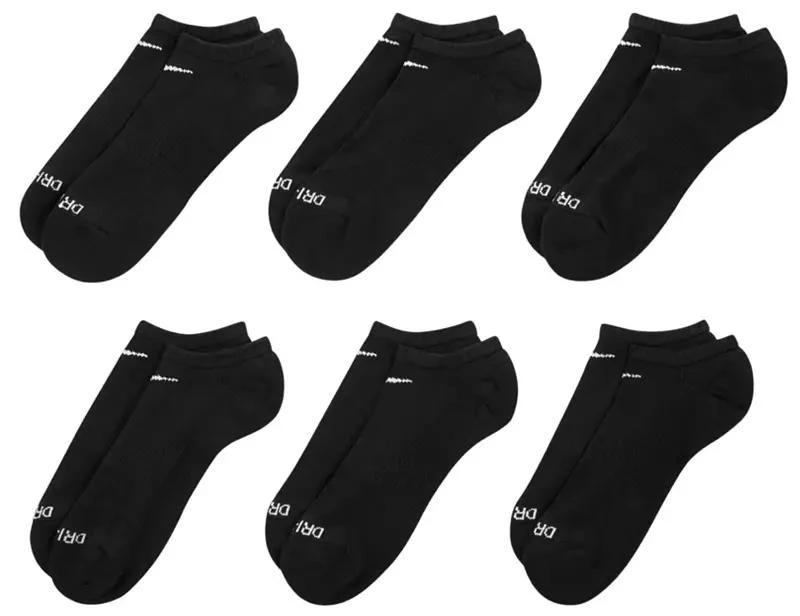 商品NIKE|Nike Dri-FIT Everyday Plus Cushioned Training No Show Socks - 6 Pack,价格¥230,第3张图片详细描述