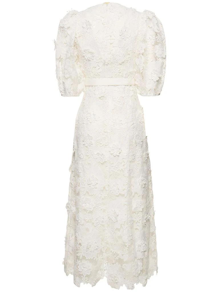 商品Zimmermann|Halliday Flower Lace Midi Dress,价格¥6226,第4张图片详细描述