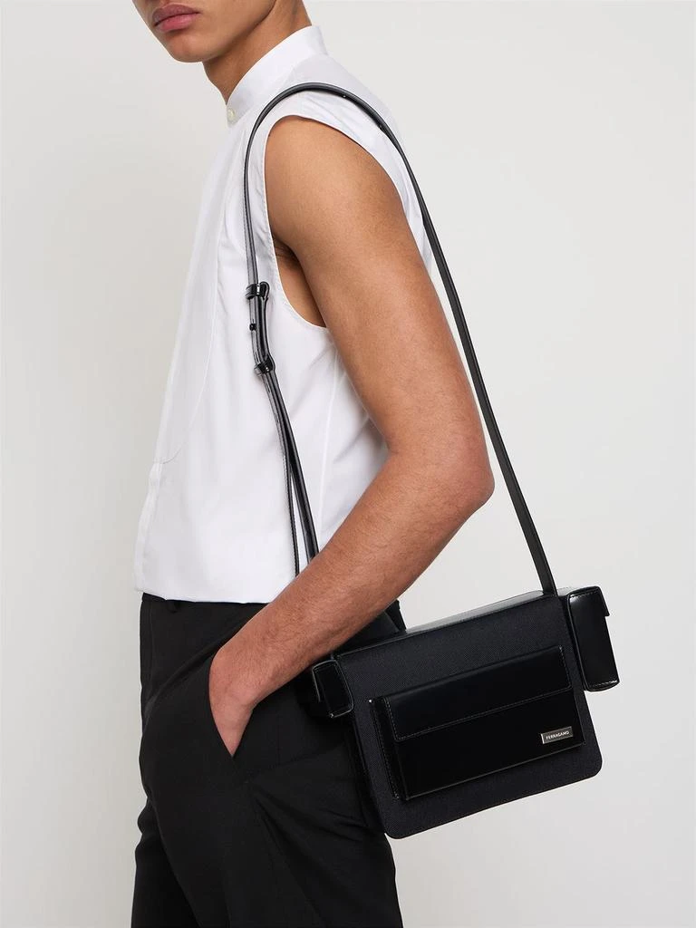 商品Salvatore Ferragamo|Leather & Nylon Crossbody Bag,价格¥15249,第1张图片详细描述