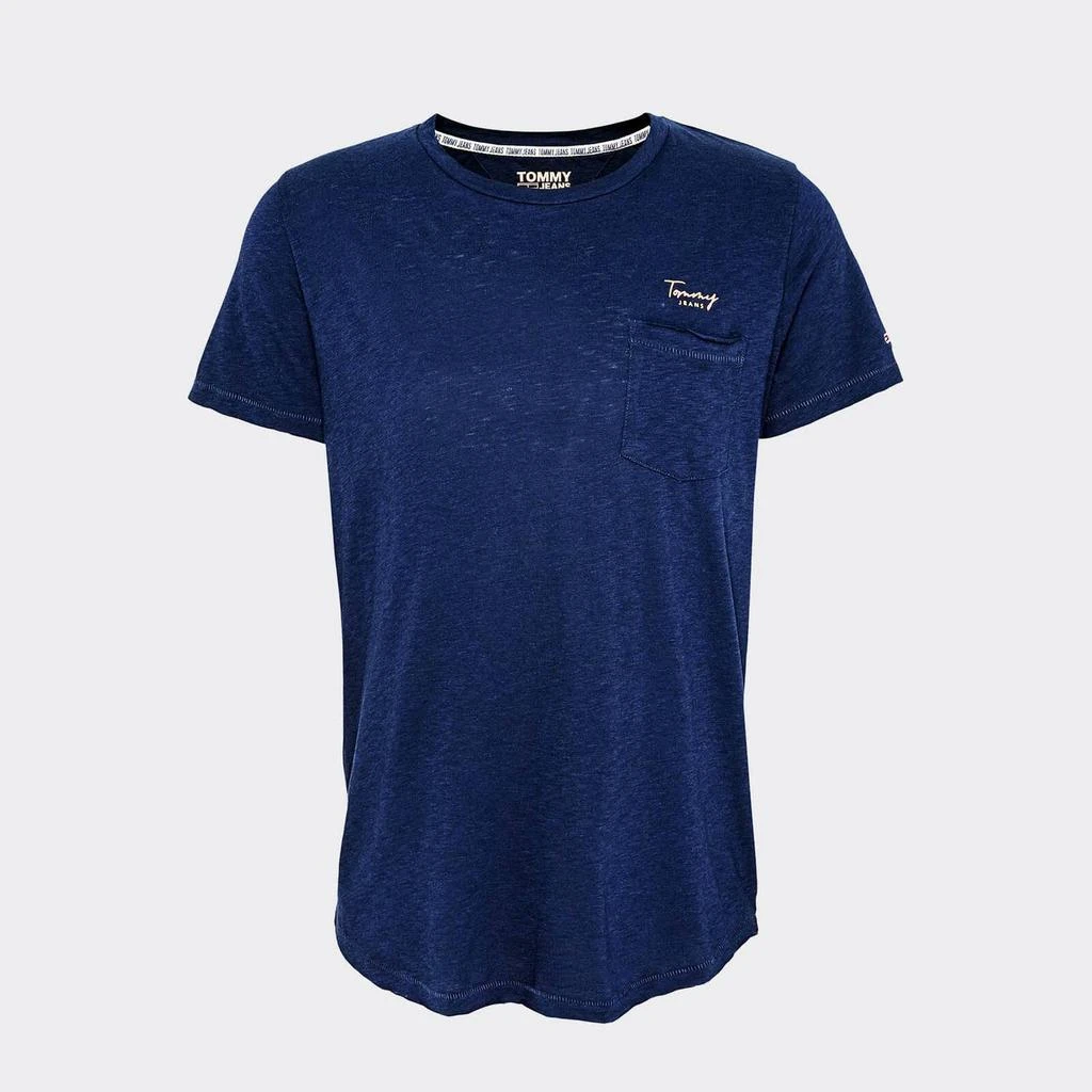 商品Tommy Hilfiger|Tommy Jeans Women's Pocket Detail T-Shirt - Twilight Navy,价格¥107,第1张图片