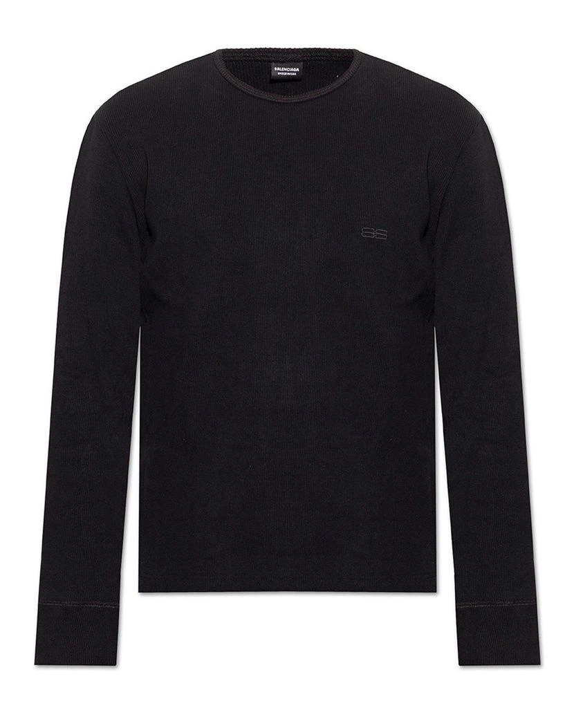 商品Balenciaga|Balenciaga Bb Icon Stretch Elbow Long-Sleeved T-Shirt,价格¥2494,第1张图片