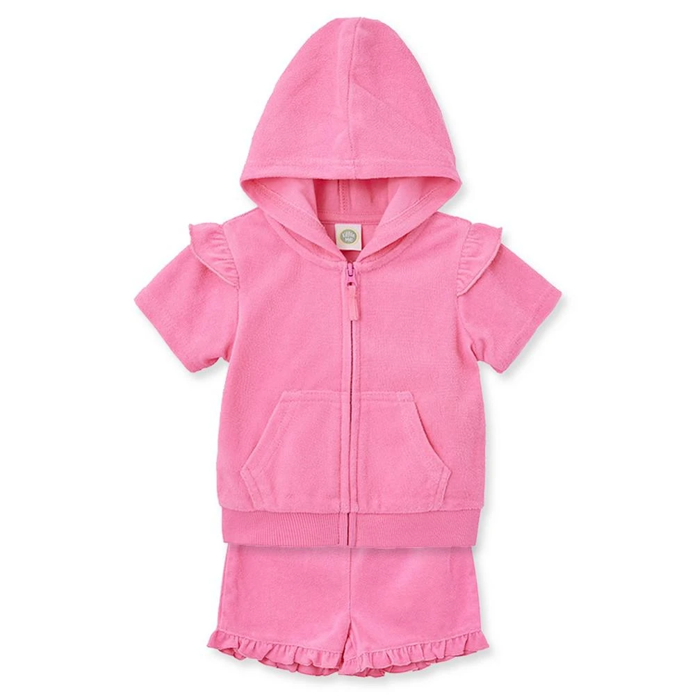 商品Little Me|Baby Girls Coordinating Terry Swim Cover-Up Set,价格¥268,第4张图片详细描述