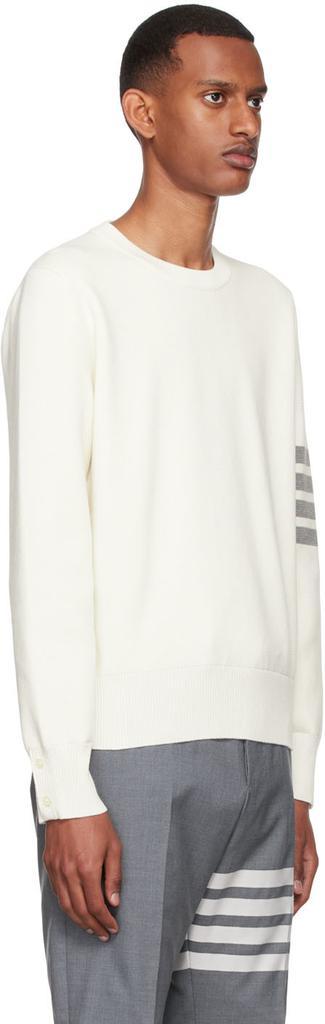 商品Thom Browne|Off-White 4-Bar Sweater,价格¥7579,第4张图片详细描述